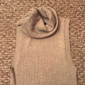 Grey cowl neck tank top sweater